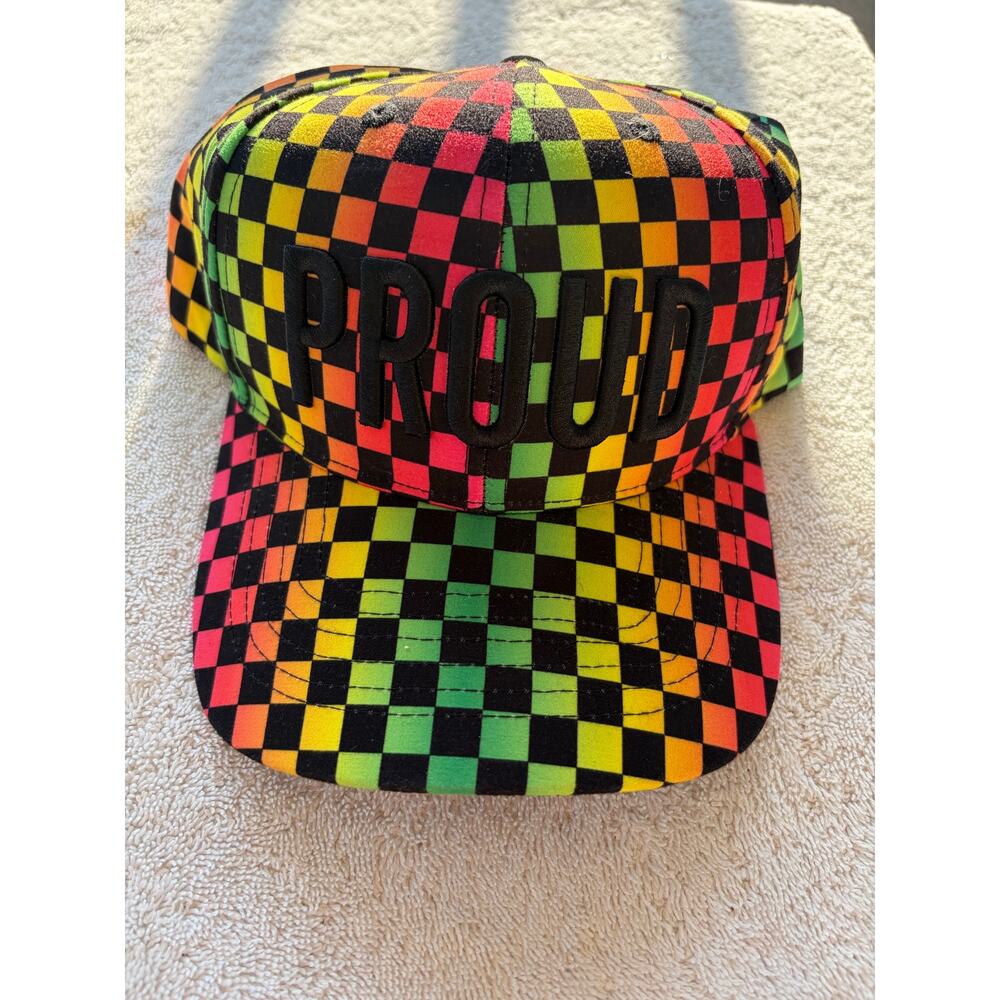 Embroidered PROUD multi color adjustable hat- NWT